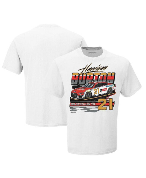 Men's White Harrison Burton Motorcraft Wedge T-shirt