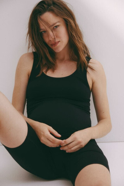 MAMA Seamless Maternity Romper Bodysuit