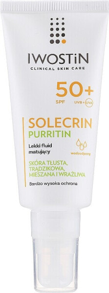 Mattierendes Sonnenschutz-Gesichtsfluid SPF 50+