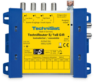 TechniSat TechniRouter 5/1x8 G-R - Blue - Yellow - 2150 MHz