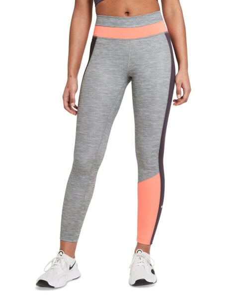 Nike 275908 Colorblocked Leggings, Small , Heather Grey Size Small