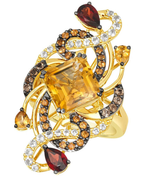 Crazy Collection® Multi-Gemstone Swirling Cluster Ring (6-1/4 ct. t.w.) in 14k Gold