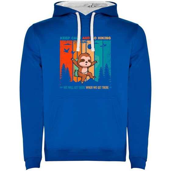 KRUSKIS Keep Calm Sloth Two-Colour hoodie