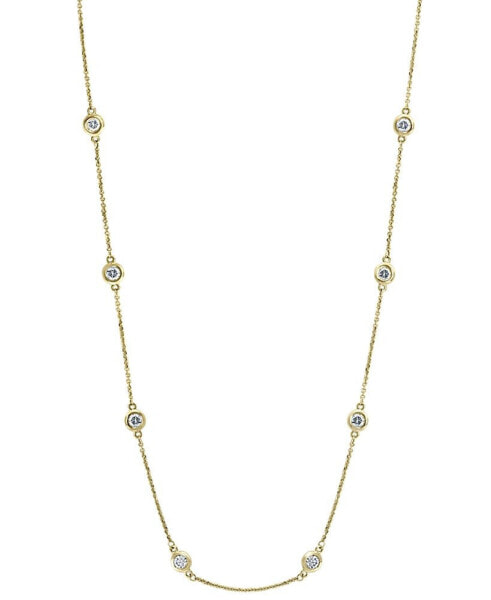 EFFY® Diamond Bezel 20" Statement Necklace (1 ct. t.w.) in 14k White, Yellow or Rose Gold