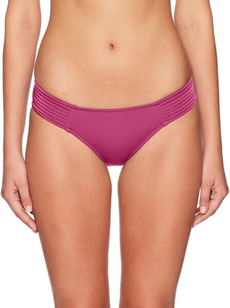Seafolly 179689 Women's Quilted Berry Hipster Bikini Bottom Swimsuit size 8