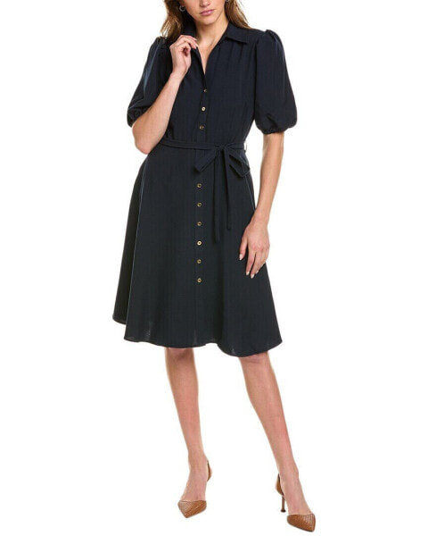 Sharagano Puff Sleeve Shirtdress Women's