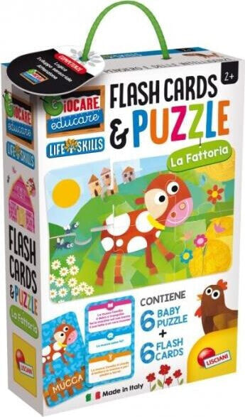 Lisciani Zabawa i edukacja Puzzle Dziecięce i Flashcards - Farma 72699