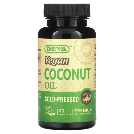 Vegan Coconut Oil, 90 Vegan Caps