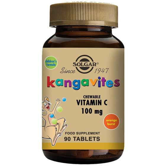 Детские жевательные витамины СOLGAR Kangavites Вит С 100 мг 90 штук