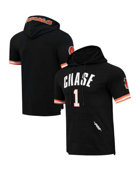 Men's Ja'Marr Chase Black Cincinnati Bengals Player Name and Number Hoodie T-shirt