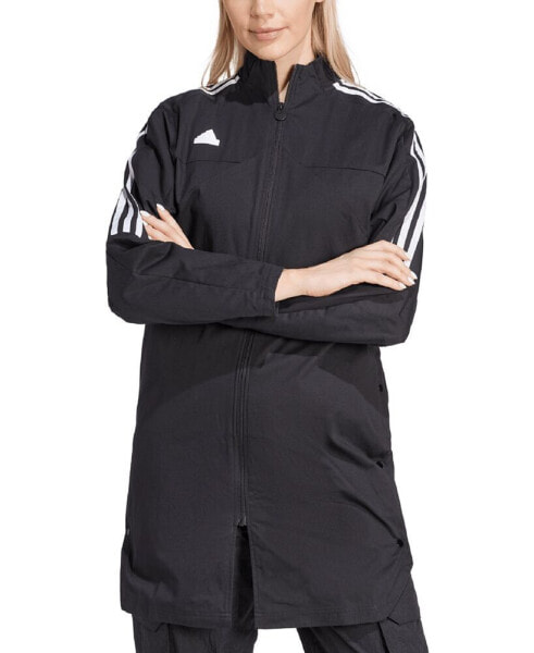 Толстовка женская Adidas Cotton Tiro Side-Snap с полосками 3-Stripe