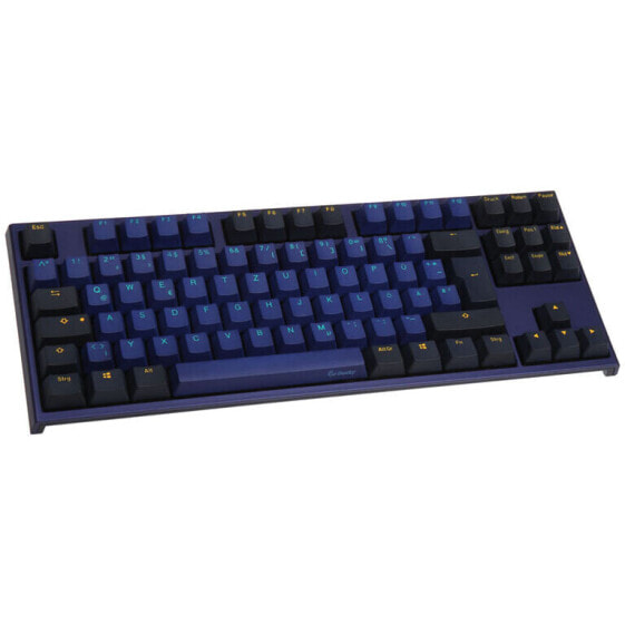 Ducky One 2 TKL Horizon PBT Gaming Tastatur, MX-Brown - blau