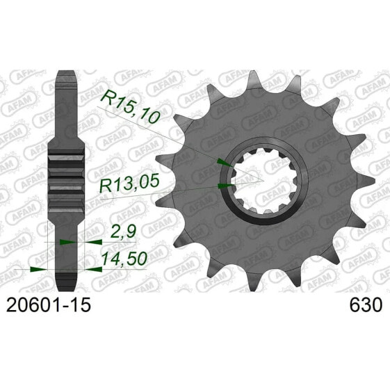 AFAM 20601 Front Sprocket