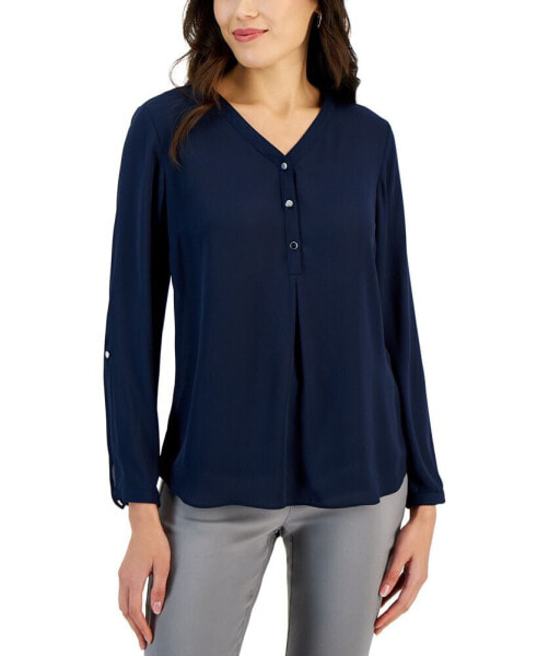 Women's Long Sleeve Utility Top, Created for Macy's