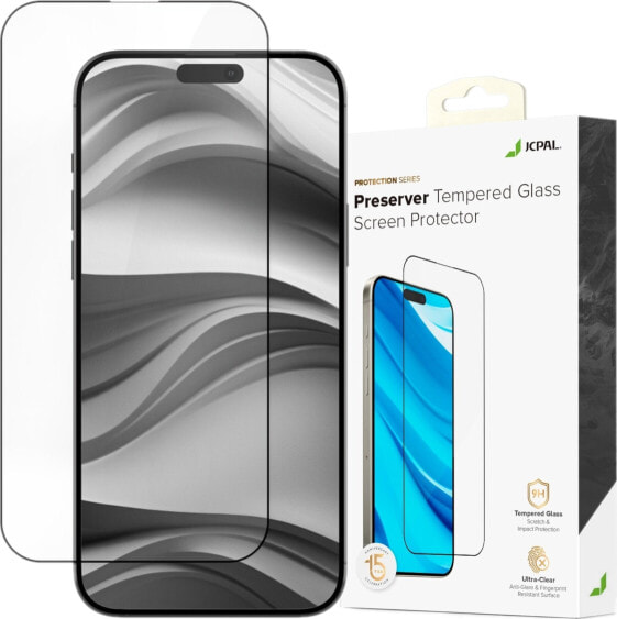 Jcpal JCPal Preserver Tempered Glass Screen Protector - szkło hartowane do iPhone 16 czarna ramka - Gwarancja bezpieczeństwa. Proste raty. Bezpłatna wysyłka od 170 zł.