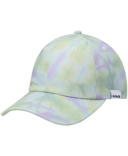 Women's Yellow Pastel Tie-Dye Snapback Hat