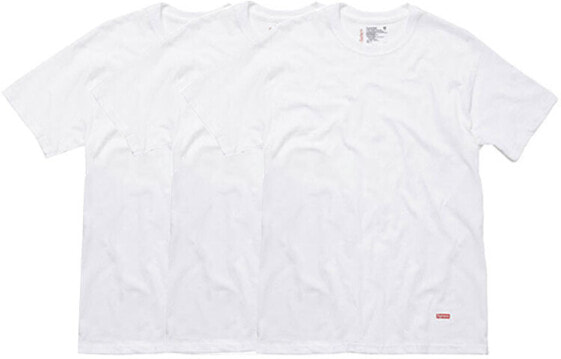 Supreme Hanes Tagless Tees (3 Pack) White 纯棉打底衫短袖T恤 男女同款 3件装 白色 / Футболки Supreme Hanes Tagless (3 шт.) Белый T 3