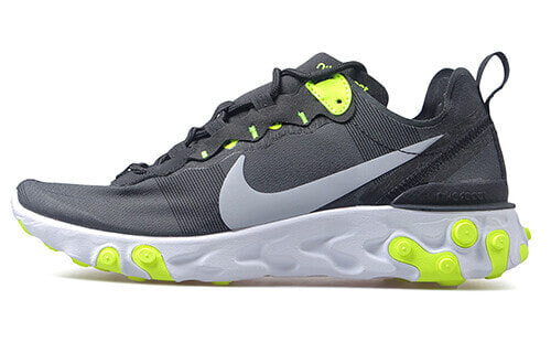 Кроссовки мужские Nike React Element 55 Black Volt Cool Grey BQ2728-001