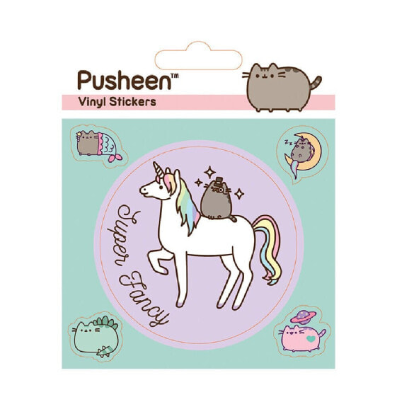 Ежедневник Mythical Pusheen PYRAMID INTERNATIONAL, набор 5 наклеек 75 мм и 4 наклейки 20 мм