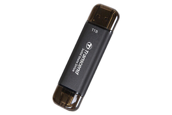 Transcend ESD310C - 256 GB - USB Type-A to USB Type-C - USB 3.2 Gen 2x2 - 1050 MB/s - Black