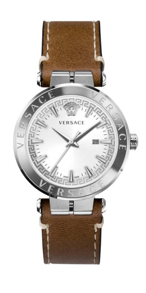 Versace Herren Armbanduhr AION 44 mm Armband Leder VE2F001 21