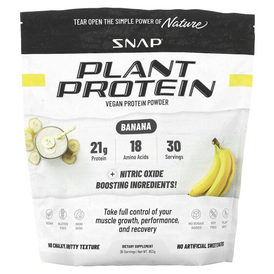 Plant Protein, Vegan Protein Powder, Banana, 853 g