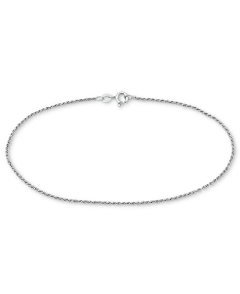 Twist Rope Ankle Bracelet in 18k Gold-Plated Sterling Silver, also available in Sterling Silver, Created for Macy's