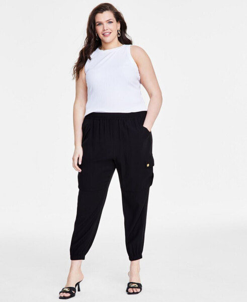 Plus Size Cargo Jogger Pants, Created for Macy's