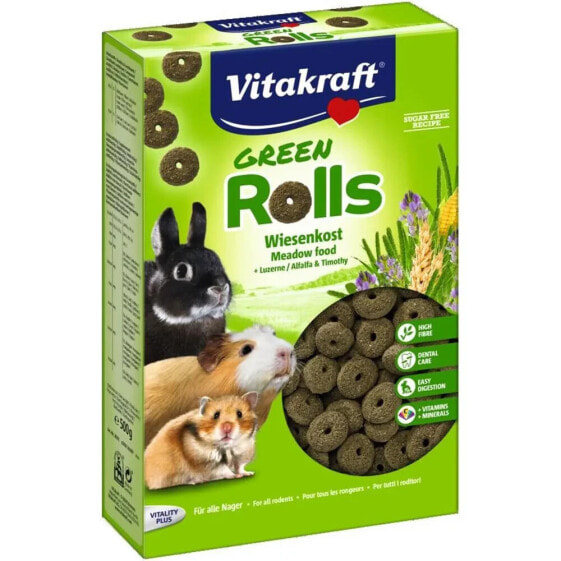 VITAKRAFT GREEN ROLLS 500g rodents treat