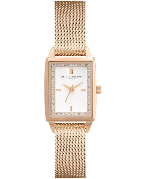 Women's Quartz Rose Gold-Tone Stainless Steel Bracelet Watch 25.5mm x 20.5mm