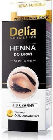 Delia Henna do brwi kremowa nr 1.0 Czarna