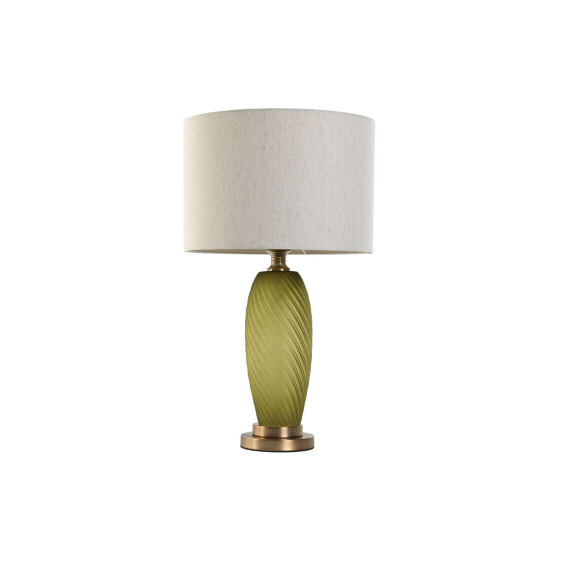 Desk lamp Home ESPRIT Green Beige Golden Crystal 50 W 220 V 36 x 36 x 61 cm
