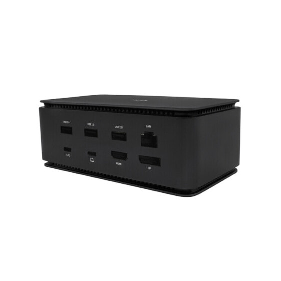 i-tec Metal USB4 Docking station Dual 4K HDMI DP with Power Delivery 80 W + Universal Charger 100 W - Wired - USB4 - 80 W - 3.5 mm - 10,100,1000 Mbit/s - Black