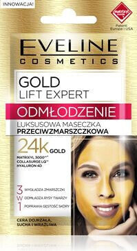 Eveline Gold Lift Expert Odmłodzenie Maseczka przeciwzmarszczkowa luksusowa - saszetka 2x5ml