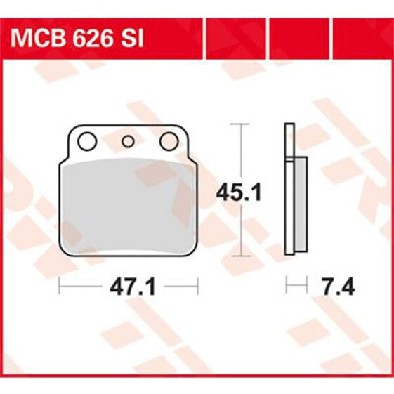 TRW Offroad Arctic Cat 400 2X4 DVX 07 Sintered Rear Brake Pads