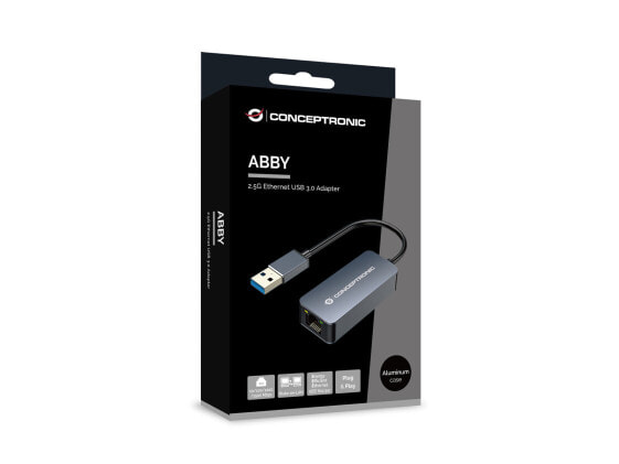 Conceptronic ABBY12G - Wired - USB - Ethernet - 2500 Mbit/s - Grey