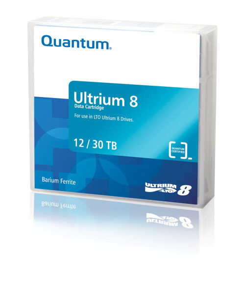 Quantum MR-L8MQN-01 - Blank data tape - LTO - 12000 GB - 30000 GB - 2.5:1 - Red