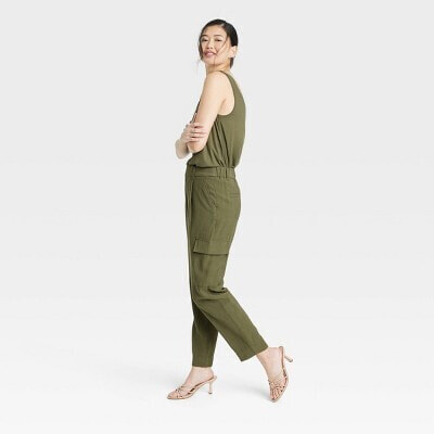 Women's Tapered Ankle Cargo Pants - A New Day