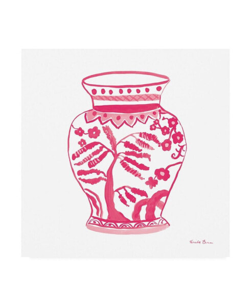Farida Zaman Chinoiserie IV Pink Canvas Art - 15" x 20"