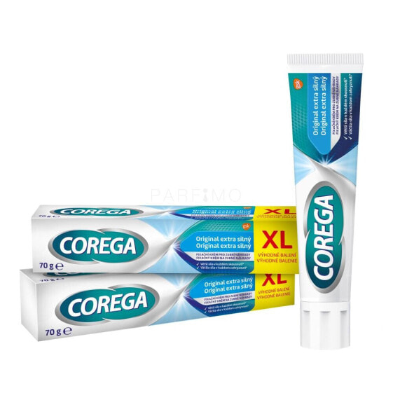 Corega Original Extra Strong Duo 2x70 g fixiercreme unisex Creme zur Fixierung von Prothesen 2 x 70 g