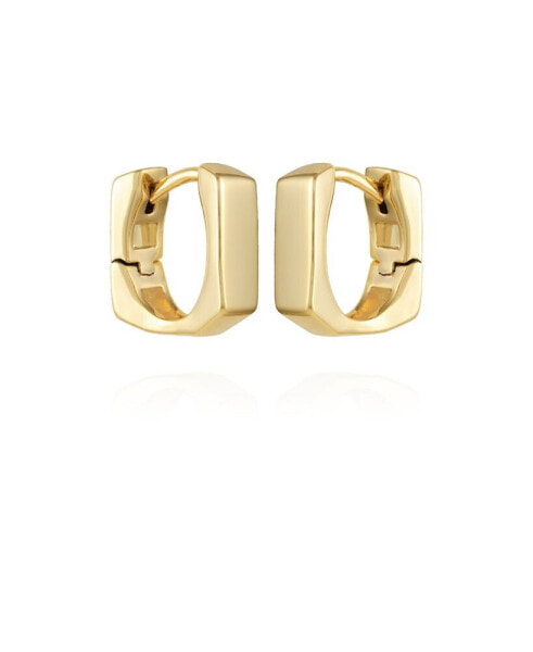 Серьги Vince Camuto GoldTone Rectangle Huggie Hoop