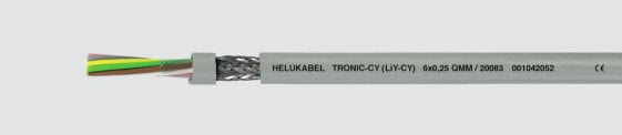 Helukabel TRONIC-CY (LiY-CY) - Low voltage cable - Grey - Polyvinyl chloride (PVC) - Cooper - 1 mm² - 89 kg/km