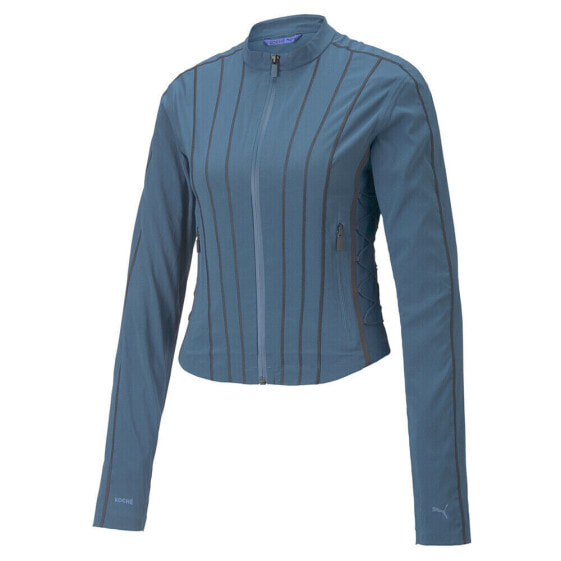 Куртка Puma Packable Lightweight Full Zip x Koche Женская Синяя Casual облегченная Атлетическая