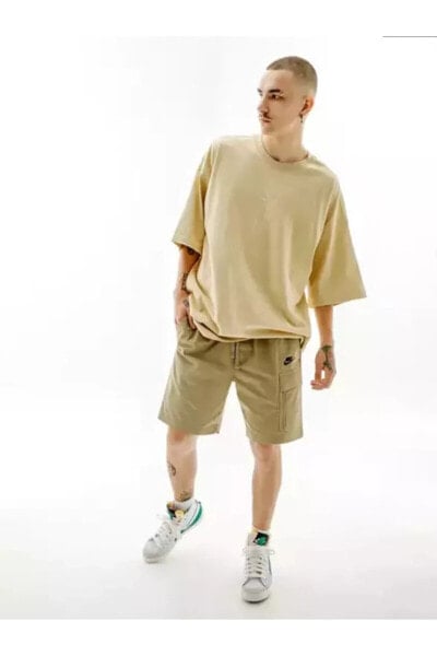 Sportswear Oversize Prem Essential Sust Erkek Sarı T-Shirt FB9766-783