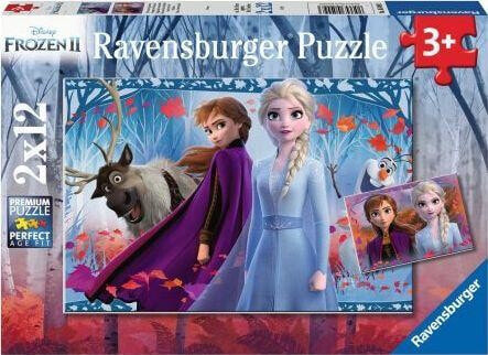 Пазл развивающий Ravensburger Frozen 2 2x12