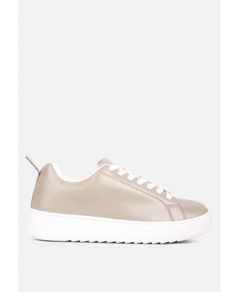 Women Rouxy Faux Leather Sneakers