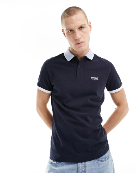 Barbour International – Howall – Polohemd in Marineblau