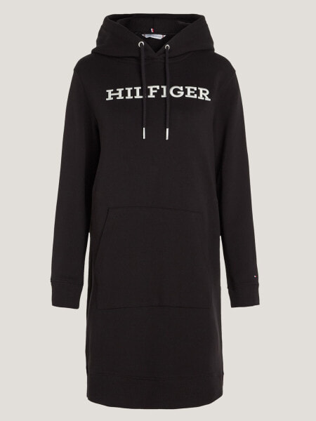 Embroidered Monotype Hoodie Dress
