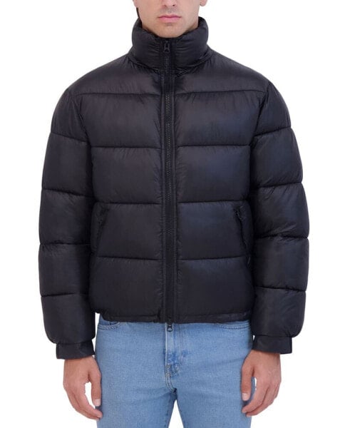 Men's Stand Collar Soft Puffer Jacket