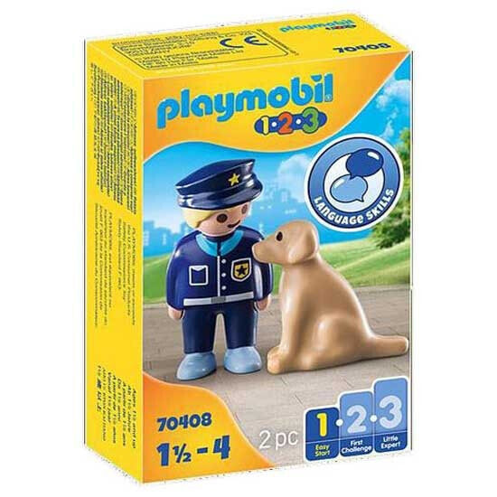 Конструктор PLAYMOBIL 70408 1.2.3 Police With Dog (Для детей)